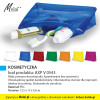 KOSMETYCZKA, kod produktu: AXP V 0543. Mała, poręczna kosmetyczka. Sprzedawana bez zawartości. Obowiązkowy gadżet każdej kobiety. Odpowiednia również dla mężczyzn. Idealna do podróży. Doskonała do samolotu. Materiał: PVC. Rozmiar: 12,5 x 17 x 4,5cm. Produkt dostępny w 7 wersjach kolorystycznych: czerwony (05), biały (02), granatowy (04), żółty (08), pomarańczowy (07), różowy (21) i zielony (06). Na produkcie wykonujemy dowolny nadruk reklamowy w polu około 100x100mm. Cena orientacyjna bez kosztów nadruku: 3,91zł/szt netto. Zapraszamy! www.molai.pl #molaireklama