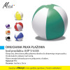 DMUCHANA PIŁKA PLAŻOWA, kod produktu: AXP V 6338. Klasyczna, dmuchana piłka plażowa idealna do aktywnego wypoczynku. Doskonała do zabawy nad wodą. Różne wersje kolorystyczne w połączeniu z białym: żółty (08), pomarańczowy (07), czerwony (05), zielony (06), niebieski (04), czarny (03). Materiał: PVC. Rozmiar: średnica 26cm. Na produkcie wykonujemy dowolne znakowanie reklamowe w polu około 150x60mm. Cena orientacyjna bez kosztów nadruku: 3,43zł/szt netto. Zapraszamy! www.molai.pl #molaireklama