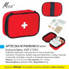 APTECZKA W POKROWCU (BRIAR) kod produktu: AXP V 5593. Praktyczna apteczka z mocowaniem na rzep, 8 elementów. Zawartość: 10 plastrów, 4 płatki nasączone alkoholem, 2 taśmy, nożyczki, 2 opatrunki, 2 bandaże, 2 waciki, 2 chusteczki nasączone mydłem. Wymiar: 13,3 x 9 x 4,2 cm. Pole nadruku: 70 x 10 mm. Materiał główny: poliester 600D. Waga 80szt: 8 kg. Na produkcie wykonujemy dowolne znakowanie reklamowe (w polu około 70x10mm). Cena orientacyjna bez kosztów nadruku: 15,60zł/szt. netto. Zapraszamy! www.molai.pl #molaireklama