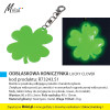 ODBLASKOWA KONICZYNKA (LUCKY CLOVER), kod produktu: R73243. Brelok w powłoką odbijającą światło z karabińczykiem. Zwiększa widoczność po zmroku i w warunkach ograniczonej widoczności. Mały, lekki i łatwy do przypięcia (na plecak, rower, do torebki). Wymiar: 60 x 60 x 2mm. Materiał główny: tworzywo, metal. Waga 100szt: 2 kg. Na produkcie wykonujemy dowolny nadruk reklamowy w polu około 40 x 15mm. Cena orientacyjna bez kosztów nadruku: 1,95zł/szt netto. Zapraszamy! www.molai.pl #molaireklam