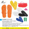 KLAPKI FLIP FLOPS, kod produktu: AXP V 9614. Klasyczne klapki basenowe. Modny gadżet plażowy, różne kolory produktu do wyboru. Uniwersalny krój odpowiedni dla kobiet i mężczyzn. Materiał główny: EVA, PVC. Rozmiar produktu: damski 36-38, męski 42-44. Waga 60szt: 11kg. Dostępne w 8 wersjach kolorystycznych. Na produkcie wykonujemy dowolne znakowanie reklamowe (w polu około 40x40mm). Cena orientacyjna bez kosztów nadruku: 10,86zł/szt. netto. Zapraszamy! www.molai.pl #molaireklama