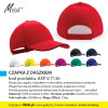 CZAPKA Z DASZKIEM, kod produktu: AXP V 7136. Klasyczna czapka z daszkiem w dorosłym, uniwersalnym rozmiarze. Wygodny krój produktu (unisex), 6 paneli, zapięcie na rzep. Ponadczasowy upominek reklamowy na słoneczne lato ... i nie tylko! Materiał: 100% brushed cotton. Rozmiar produktu: średnica 18,5cm. Waga 200szt: 15kg. Dostępna w 9 wersjach kolorystycznych: czerwona (05), biała (02), żółta (08), pomarańczowa (07), różowa (21), zielona (06), niebieska (11), granatowa (04) i czarna (03). Na produkcie wykonujemy dowolne znakowanie reklamowe (w polu około 50x80mm). Cena orientacyjna bez kosztów nadruku: 14,39zł/szt. netto. Zapraszamy! www.molai.pl #molaireklama