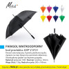 PARASOL WIATROODPORNY, kod produktu: AXP V 0721. Parasol automatyczny, 8 paneli, piankowa rączka. Zapięcie na rzep. Klasyczny upominek reklamowy. Obowiązkowy gadżet na niepewną pogodę. Materiał: polyester 190T. Rozmiar: średnica 130cm. Waga 30szt: 12kg. Dostępny w 9 wersjach kolorystycznych: biały (02), żółty (08), pomarańczowy (07), czerwony (05), fuksja (31), niebieski (11), granatowy (04), zielony (06). Na produkcie wykonujemy dowolne znakowanie reklamowe (w polu około 100x200mm). Cena orientacyjna bez kosztów nadruku: 38,91zł/szt. netto. Zapraszamy! www.molai.pl #molaireklama